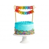Topper girlanda dekoracja na tort Happy Birthday
